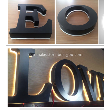 Custom Shop Front Signs Metal Letters for Sale